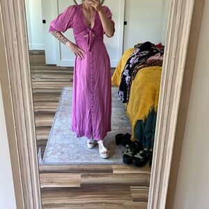 Free People‎ NWT Magenta Festival Maxi Size XS